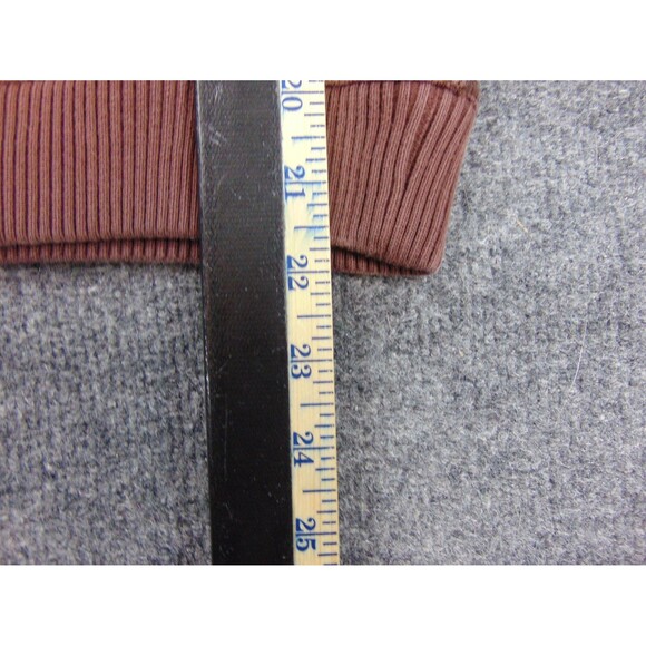 Tommy Bahama Sweatshirt Mens Small Brown Cotton Button Mock Neck Pullover Casual - Picture 5 of 8